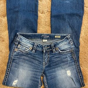 Women’s Silver boot cut jeans size 27x31